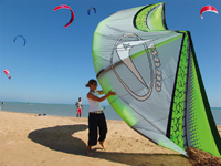 kitesurfing on an El Gouna beach